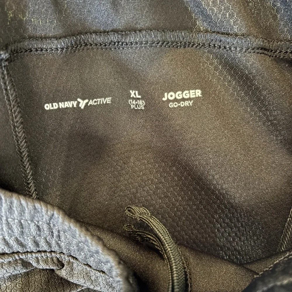 Old Navy Active Youth Boys Pants XL Plus 14-16 Jogger Go-Dry Athletic Black NEW